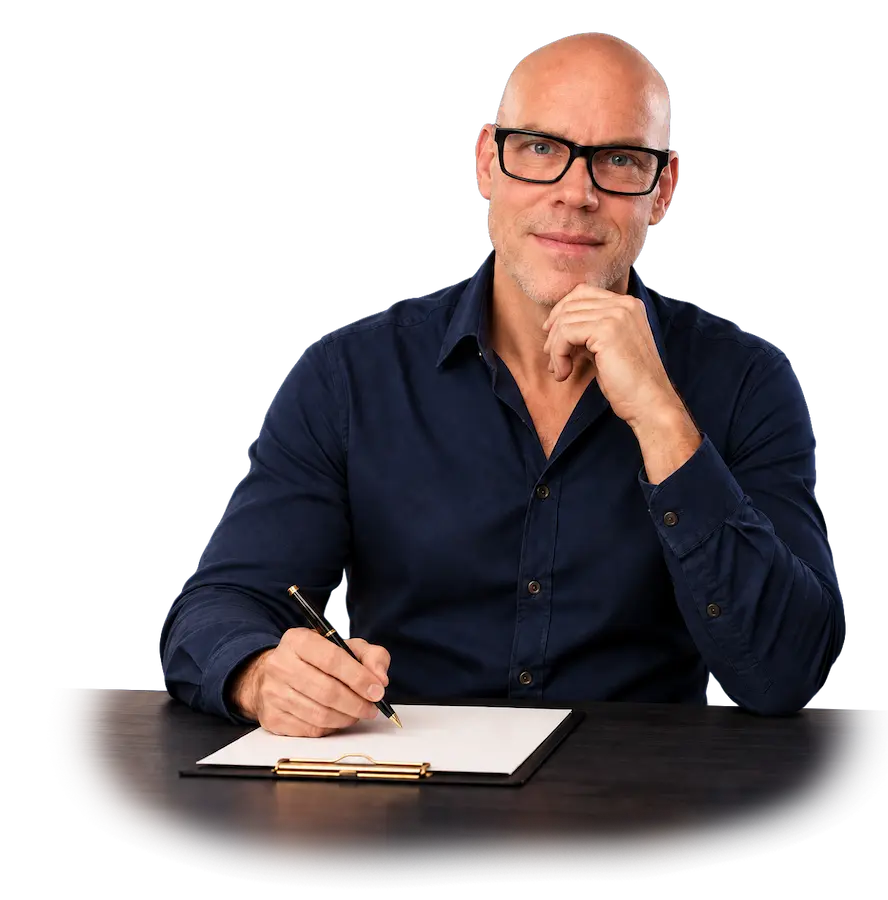 Thom Bouman reviewing a Client Attraction Diagnosis for coaches